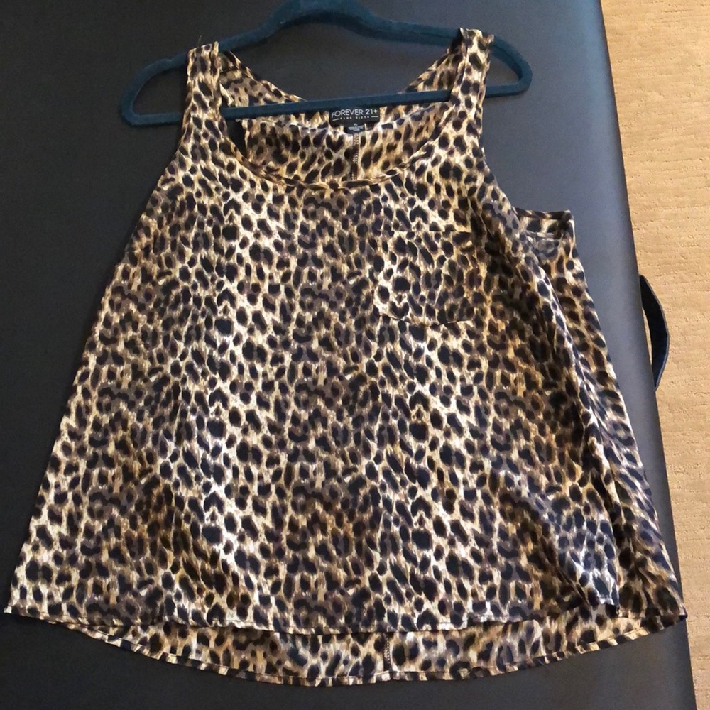 Forever 21+ Size XL flowy cheetah tank.